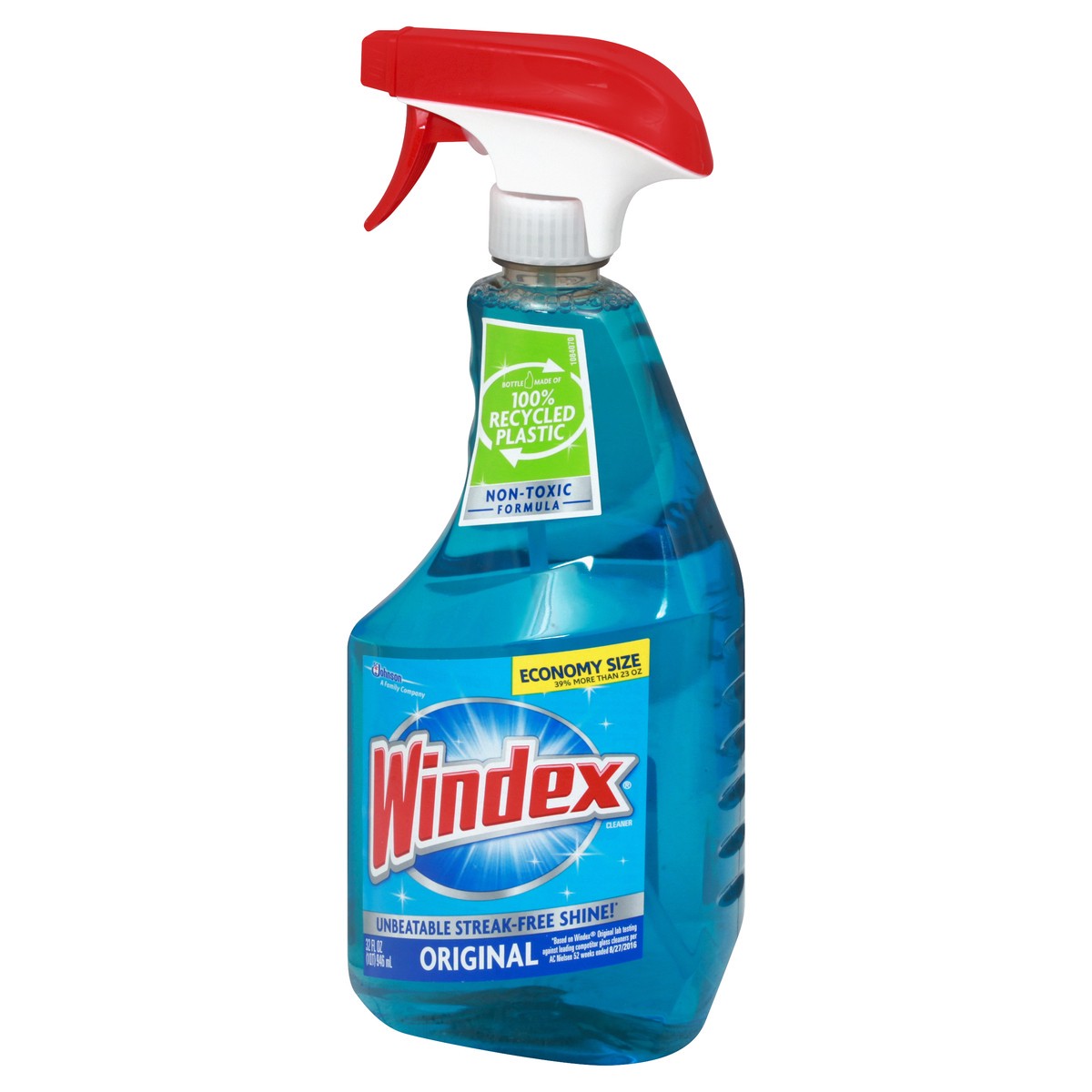 slide 5 of 8, Windex Glass Cleaner, Original Blue, Spray Bottle, 32 fl oz, 32 fl oz