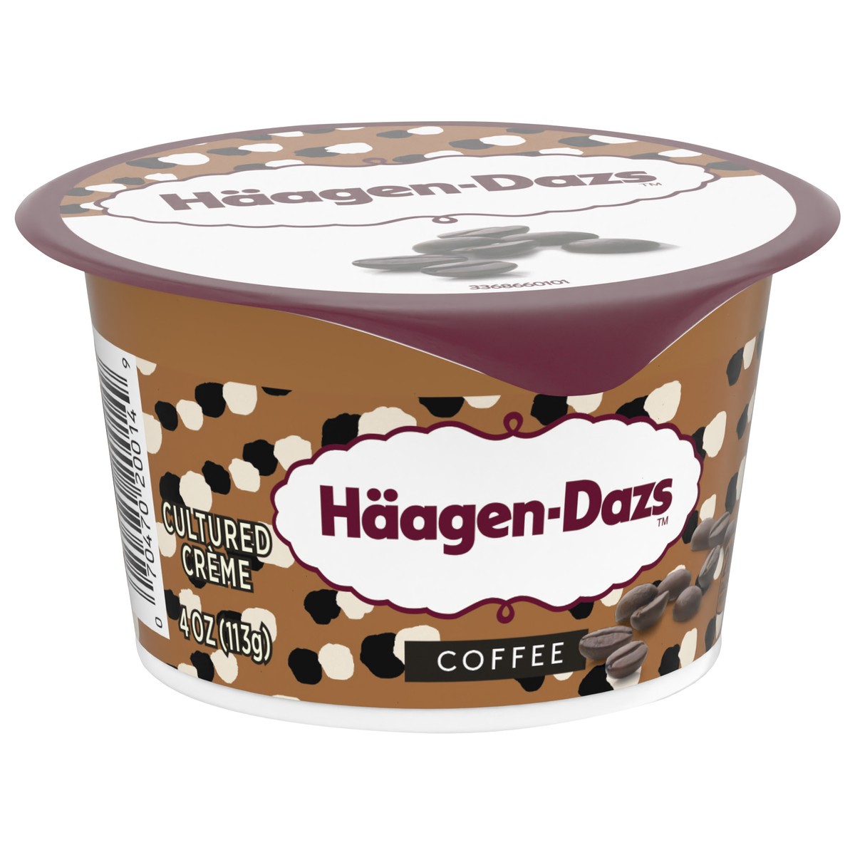 slide 7 of 9, Häagen-Dazs Haagen Dazs Cultured Cream Yogurt Style Snack, Coffee, 4 oz Cup, 4 oz