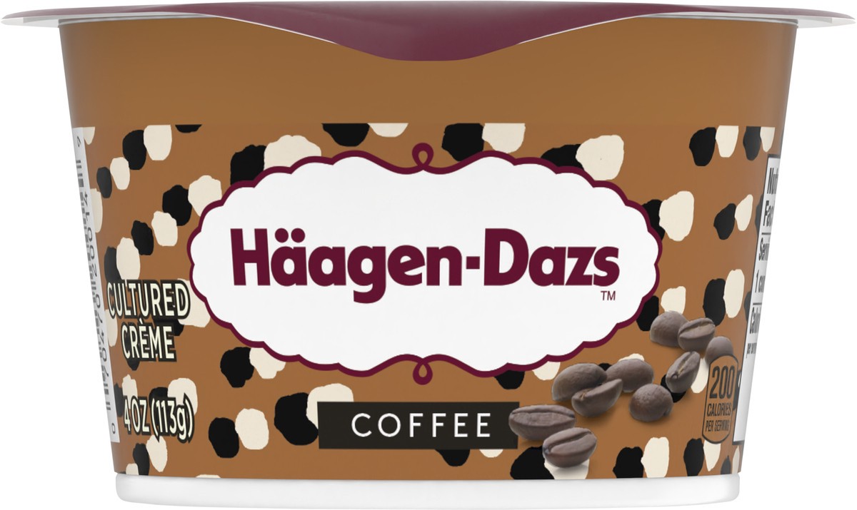 slide 5 of 9, Häagen-Dazs Haagen Dazs Cultured Cream Yogurt Style Snack, Coffee, 4 oz Cup, 4 oz