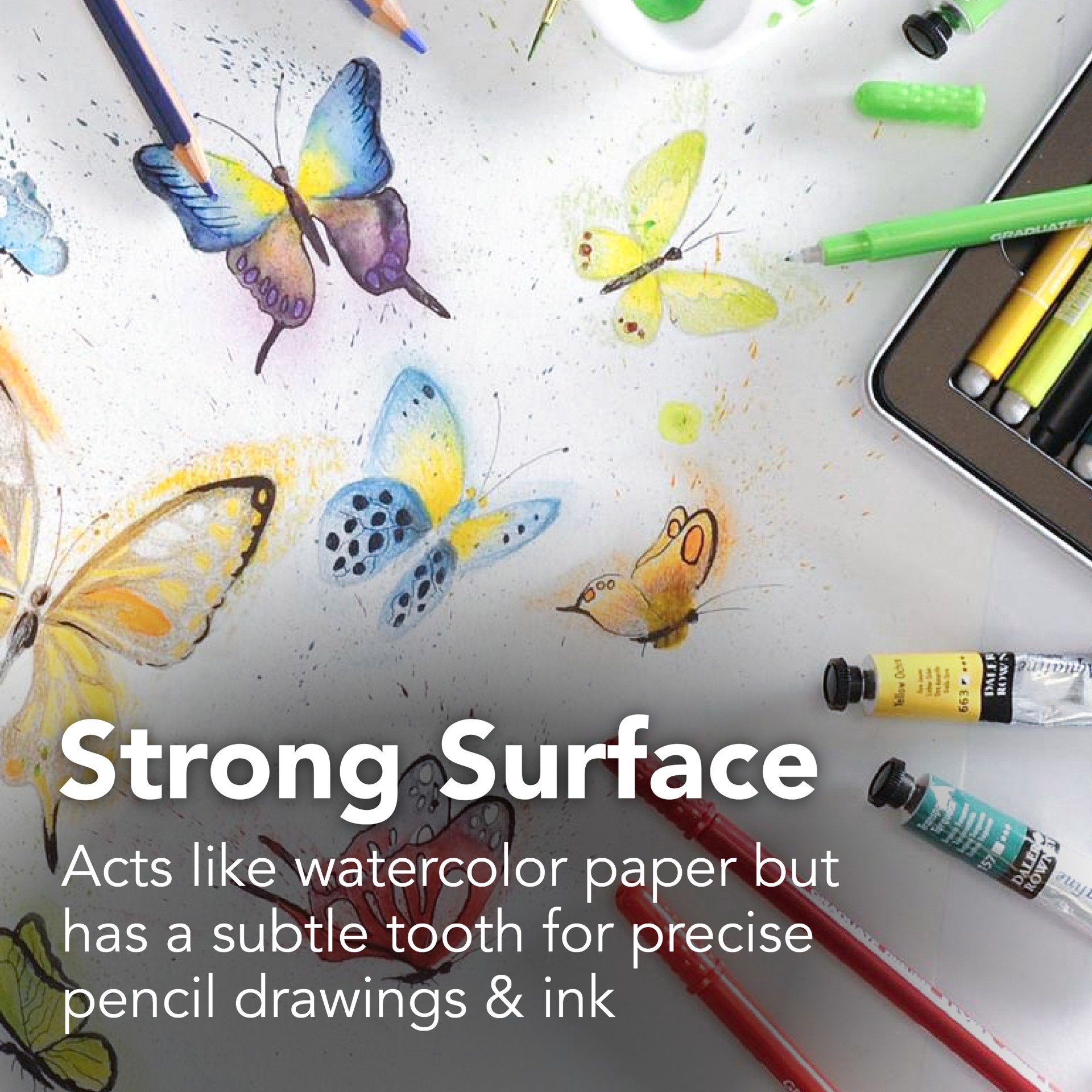 slide 5 of 7, Canson Artist Series Mix Media Book, 5.5 in x 8.5 in