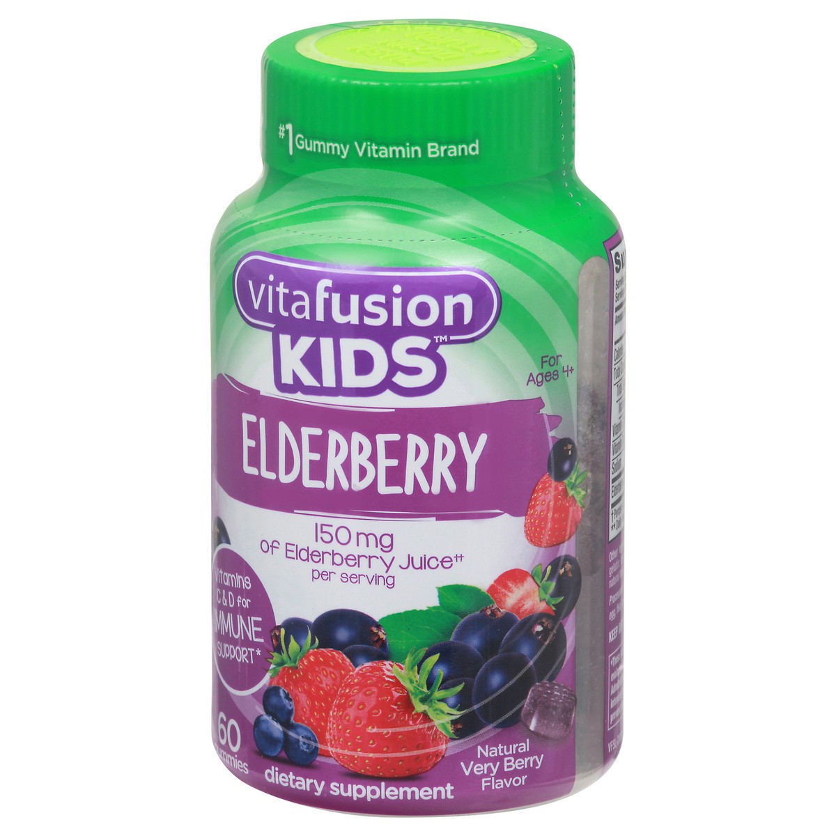 slide 4 of 9, Vitafusion Kids Elderberry, 60 ct