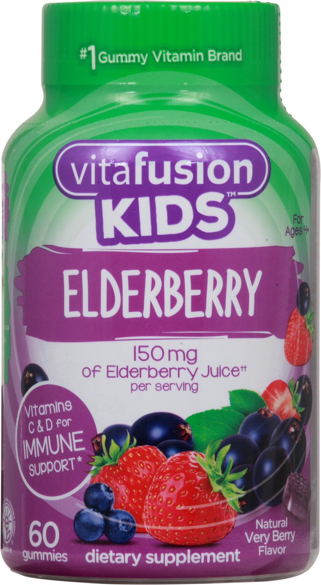 slide 9 of 9, Vitafusion Kids Elderberry, 60 ct