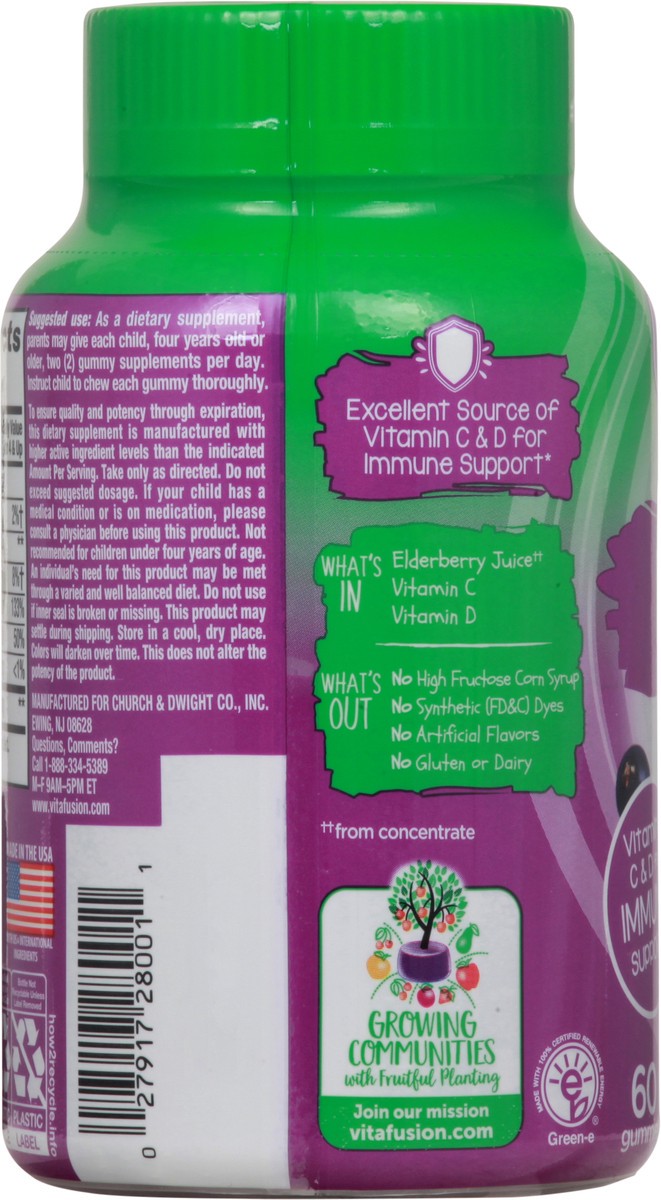 slide 2 of 9, Vitafusion Kids Elderberry, 60 ct