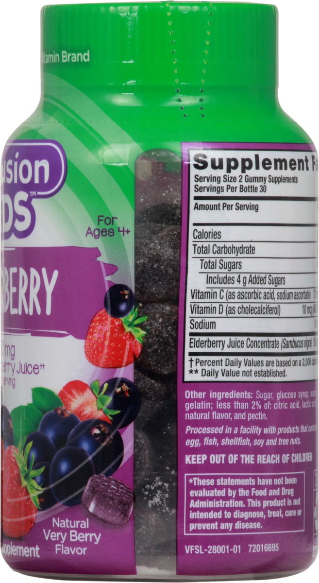slide 7 of 9, Vitafusion Kids Elderberry, 60 ct