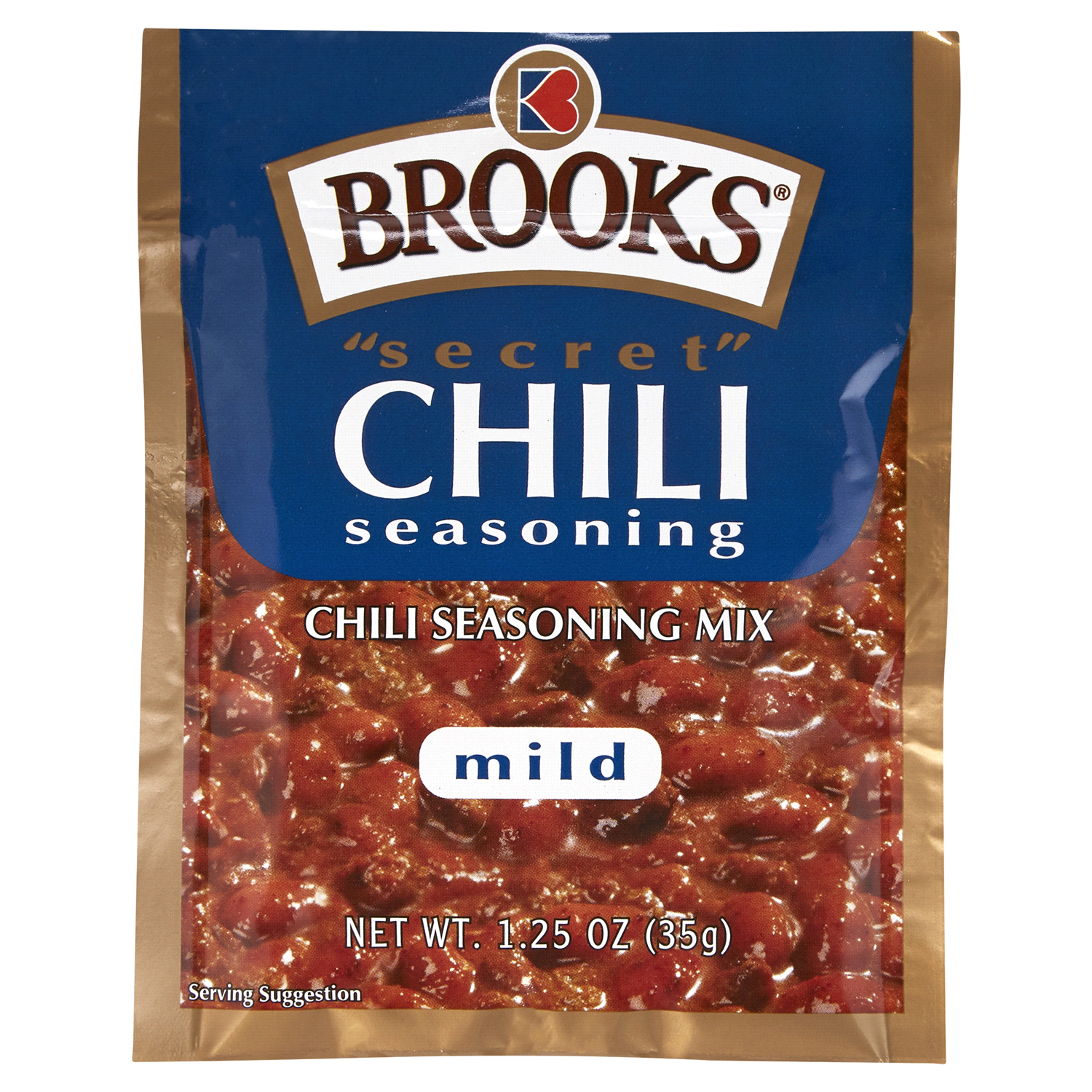 slide 1 of 2, Brooks Mild Secret Chili Seasoning Mix 1.25 oz, 1 oz