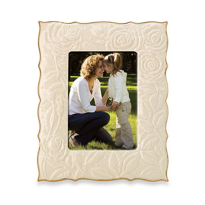 slide 1 of 1, Lenox Ivory Rose Picture Frame, 5 in x 7 in