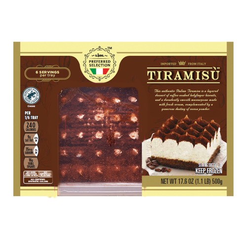 slide 1 of 1, Lidl Preferred Selection frozen tiramisu, 17.6 oz