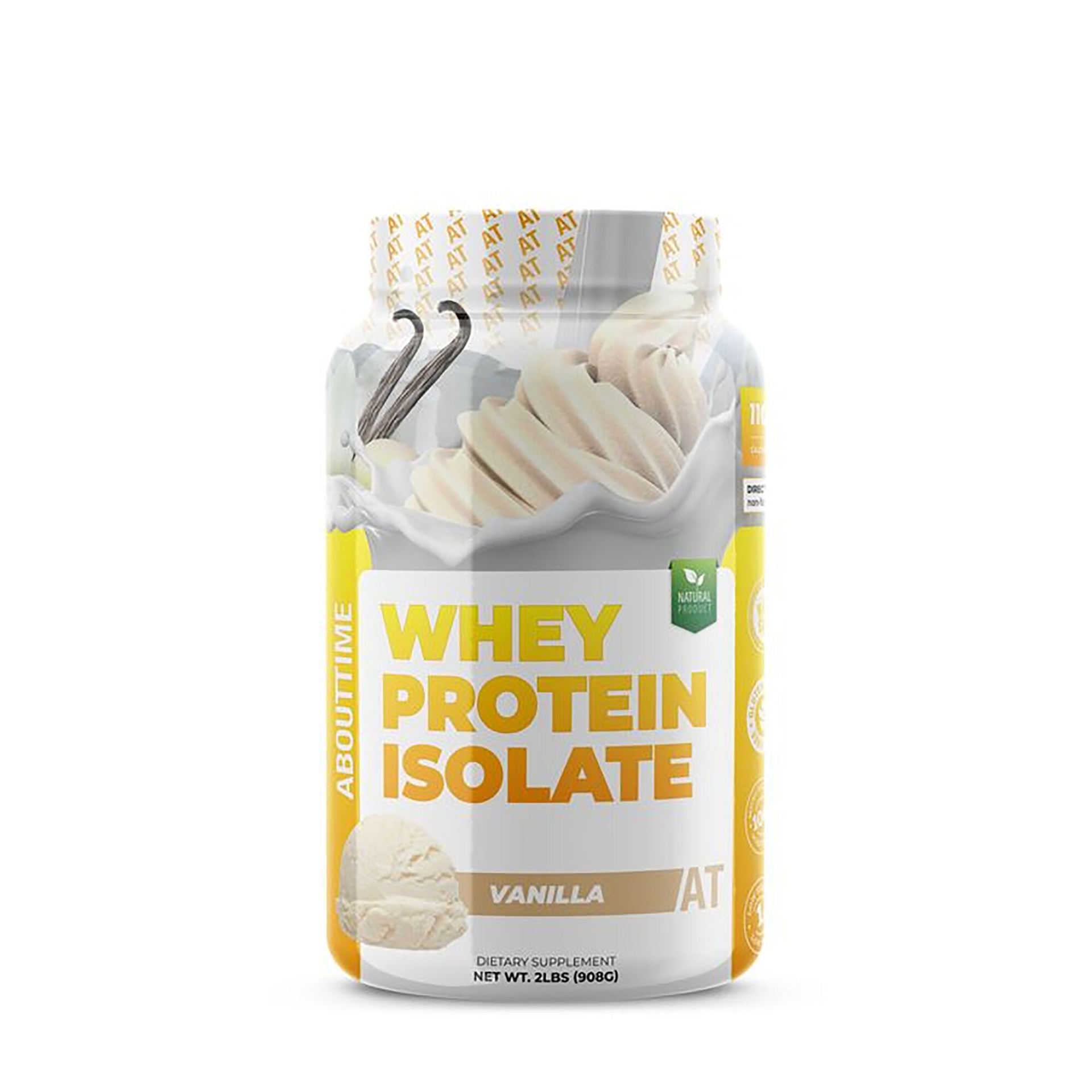 slide 1 of 1, About Time Whey Isolate Protein Powder - Vanilla, 2 lb