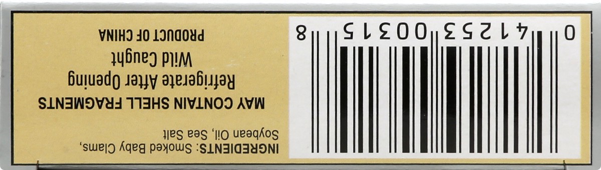 slide 5 of 9, Napoleon Fancy Smoked Baby Clams 3.75 oz, 
