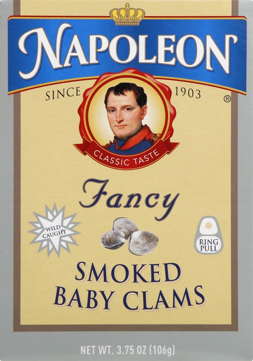 slide 6 of 9, Napoleon Fancy Smoked Baby Clams 3.75 oz, 