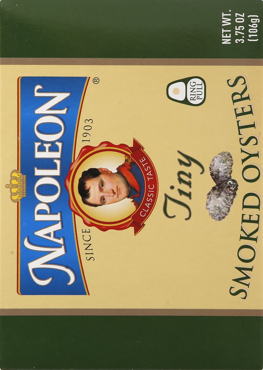 slide 4 of 9, Napoleon Tiny Smoked Oysters 3.75 oz, 