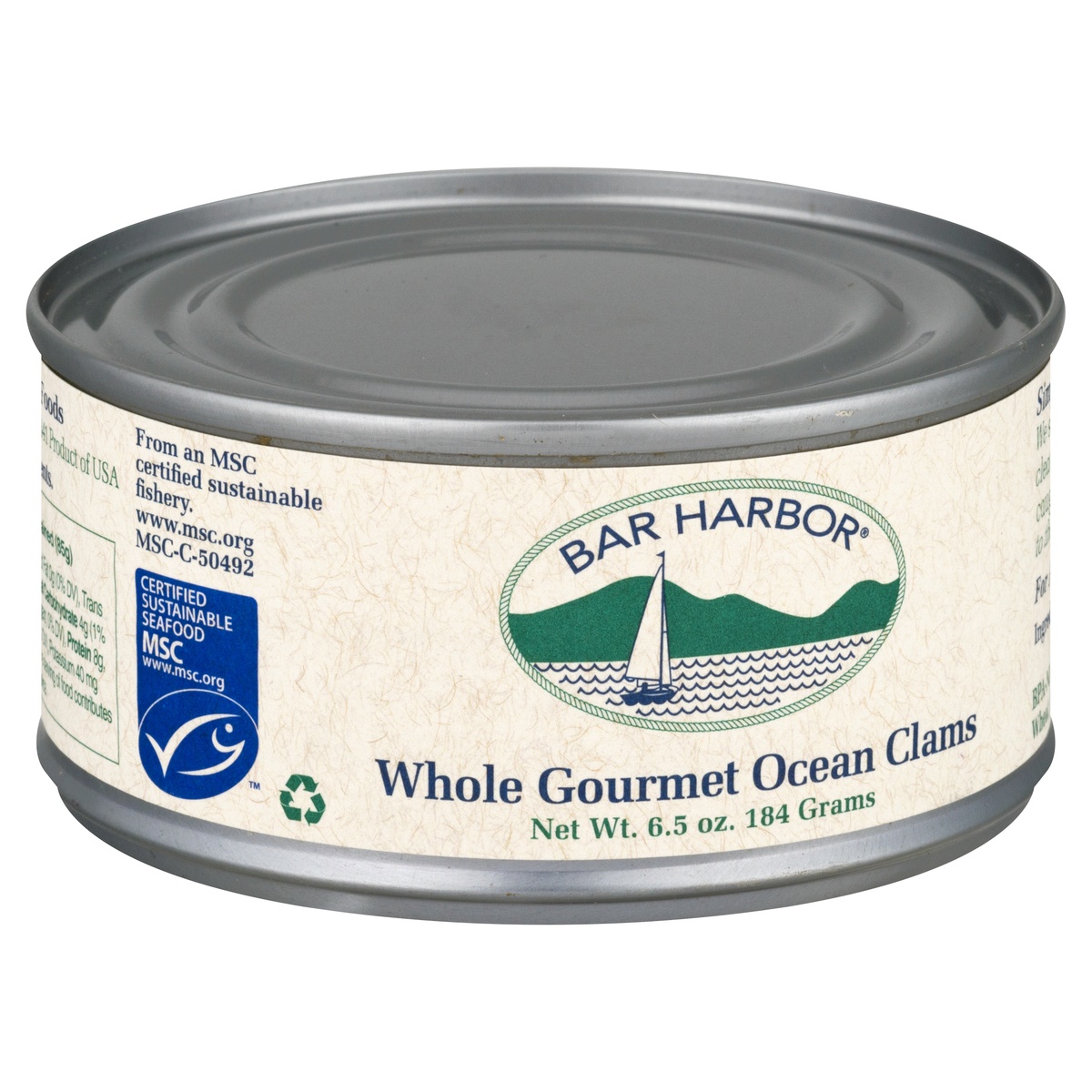 slide 2 of 9, Bar Harbor Whole Gourmet Ocean Clams 6.5 oz, 6.5 oz