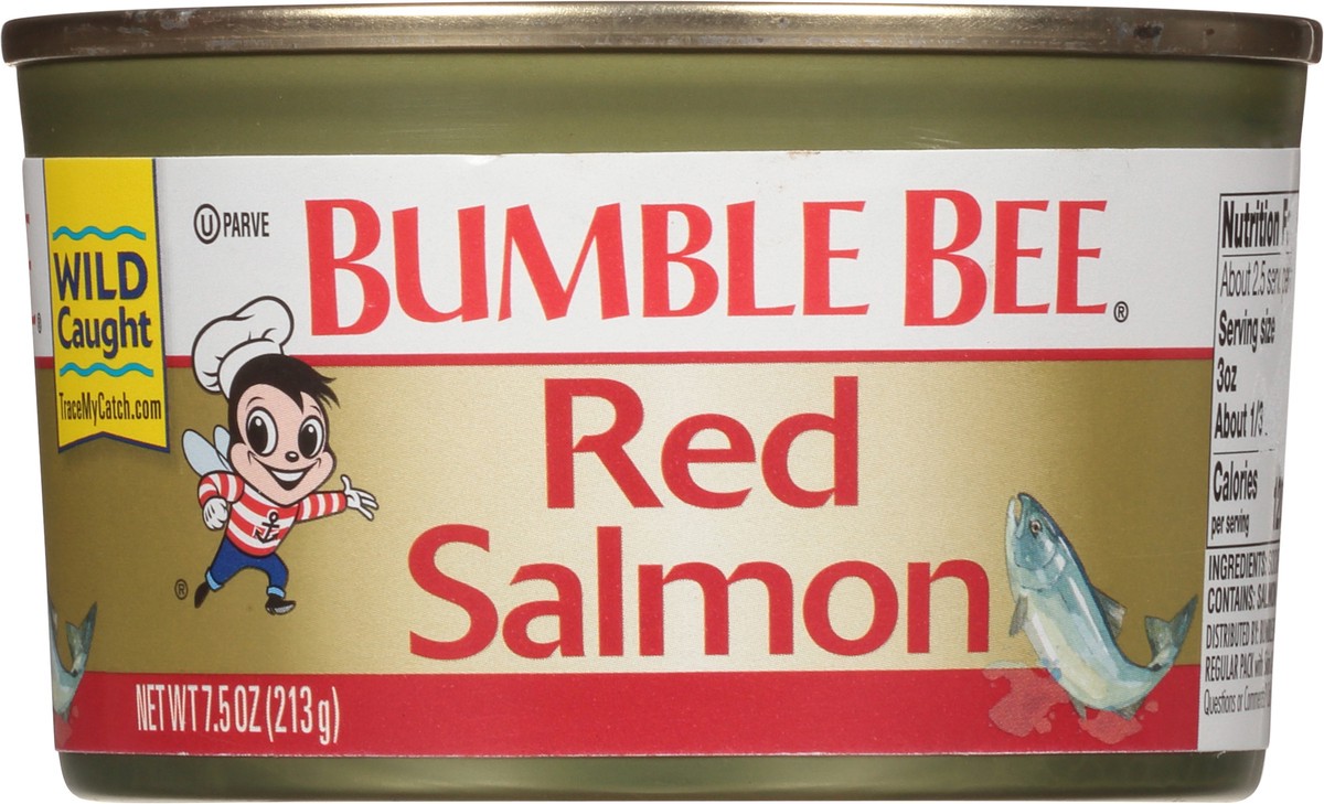 slide 6 of 9, Bumble Bee Red Salmon 7.5 oz. Can, 7.5 oz