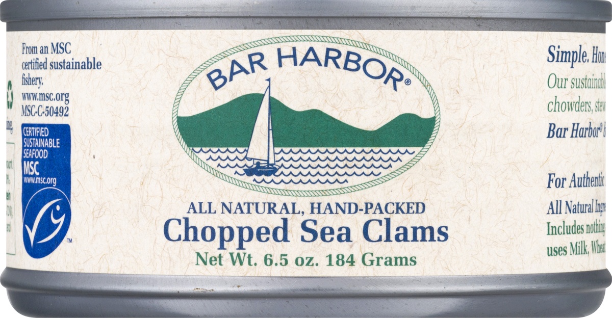 slide 6 of 9, Bar Harbor Chopped Sea Clams, 6.5 oz