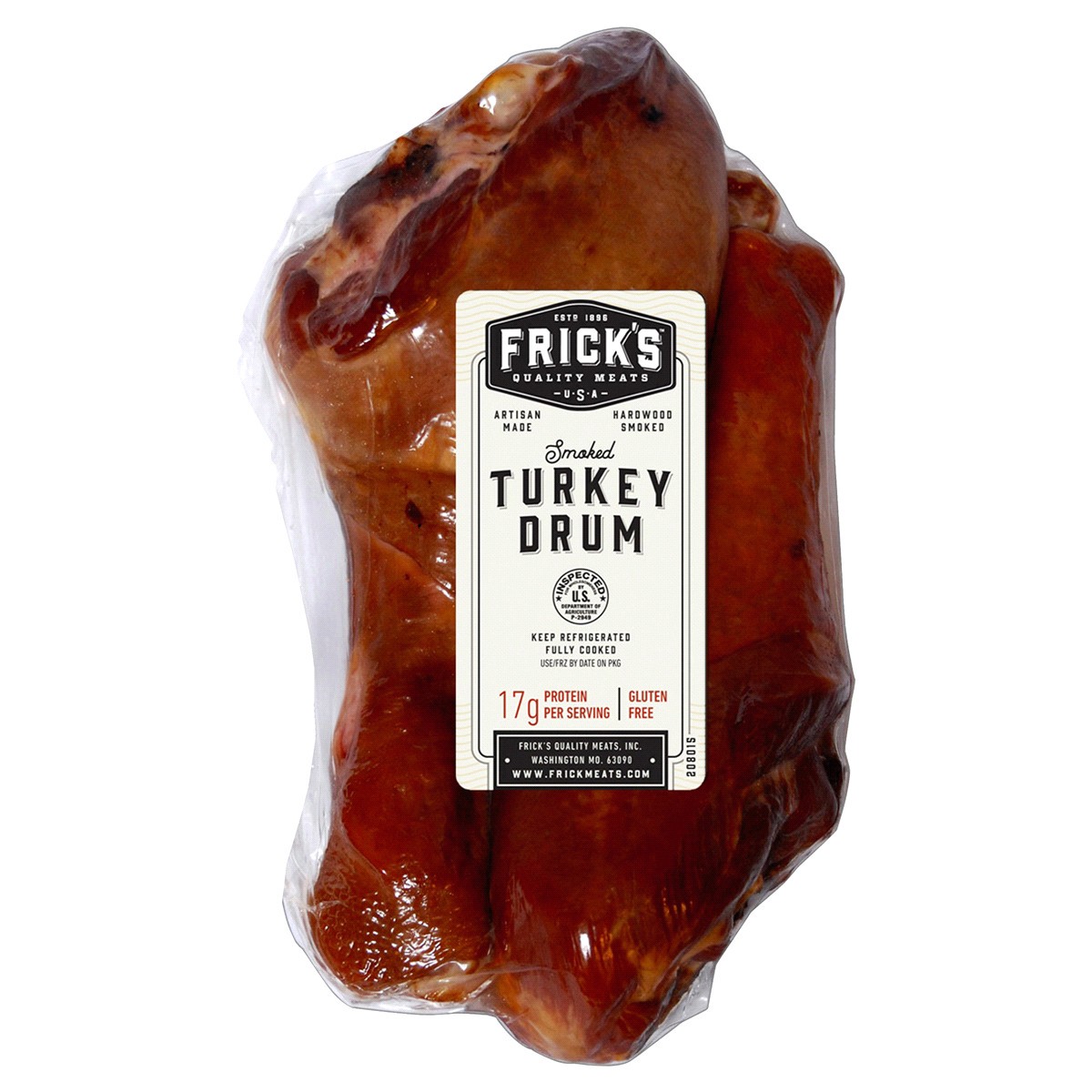 slide 1 of 1, FRICKS Frick's Smoked Turkey Drumsticks, per lb