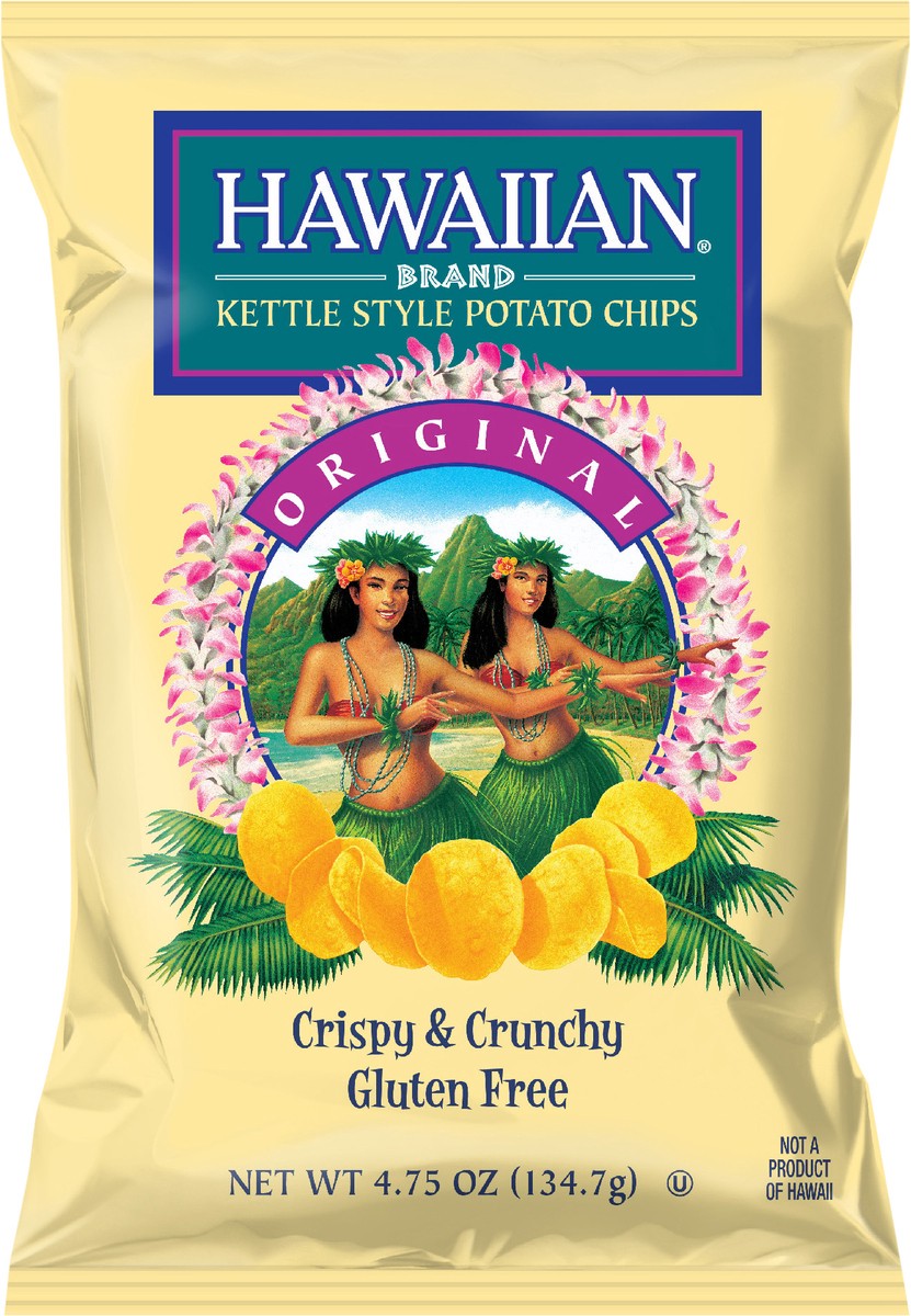 slide 11 of 12, Hawaiian 4.75 oz Hawaiian Brand Original Kettle Style Potato Chips, 4.75 oz