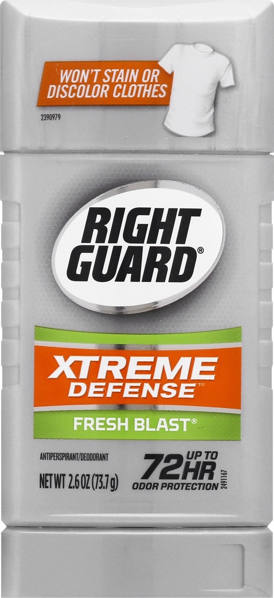 slide 10 of 12, Right Guard Xreme Defense Fresh Blast Antiperspirant/Deodorant 2.6 oz, 2.6 oz