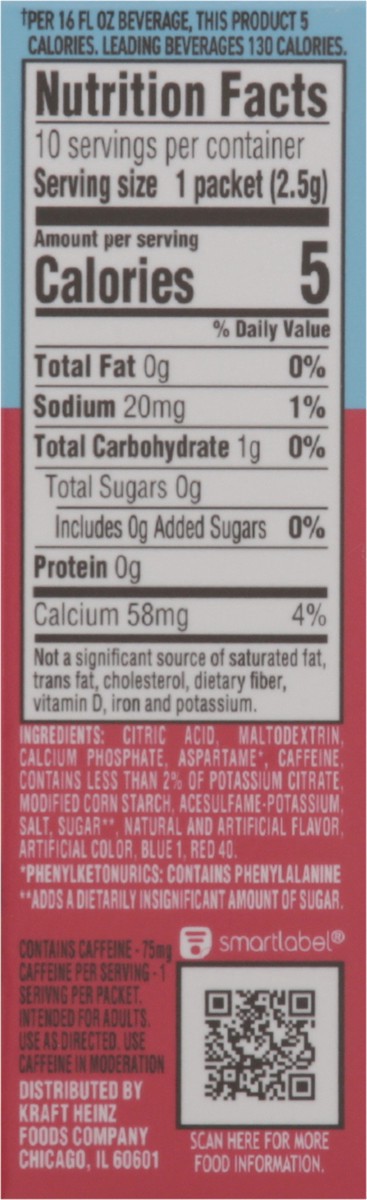 slide 5 of 13, Crystal Light Fruit Punch Energy Boost Drink Mix, 10 ct On-the-Go-Packets, 10 ct
