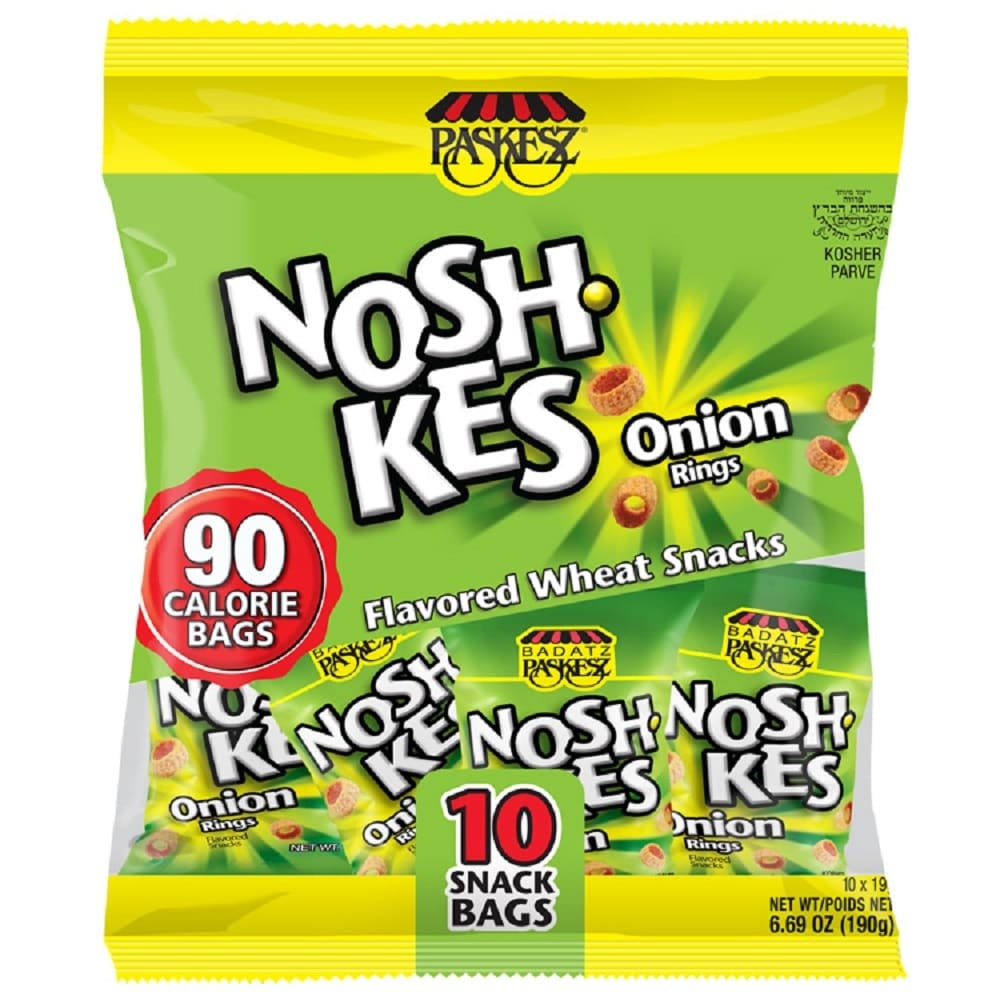 slide 1 of 1, Paskesz Noshkes Onion Snacks - Multipack, 6.69 oz