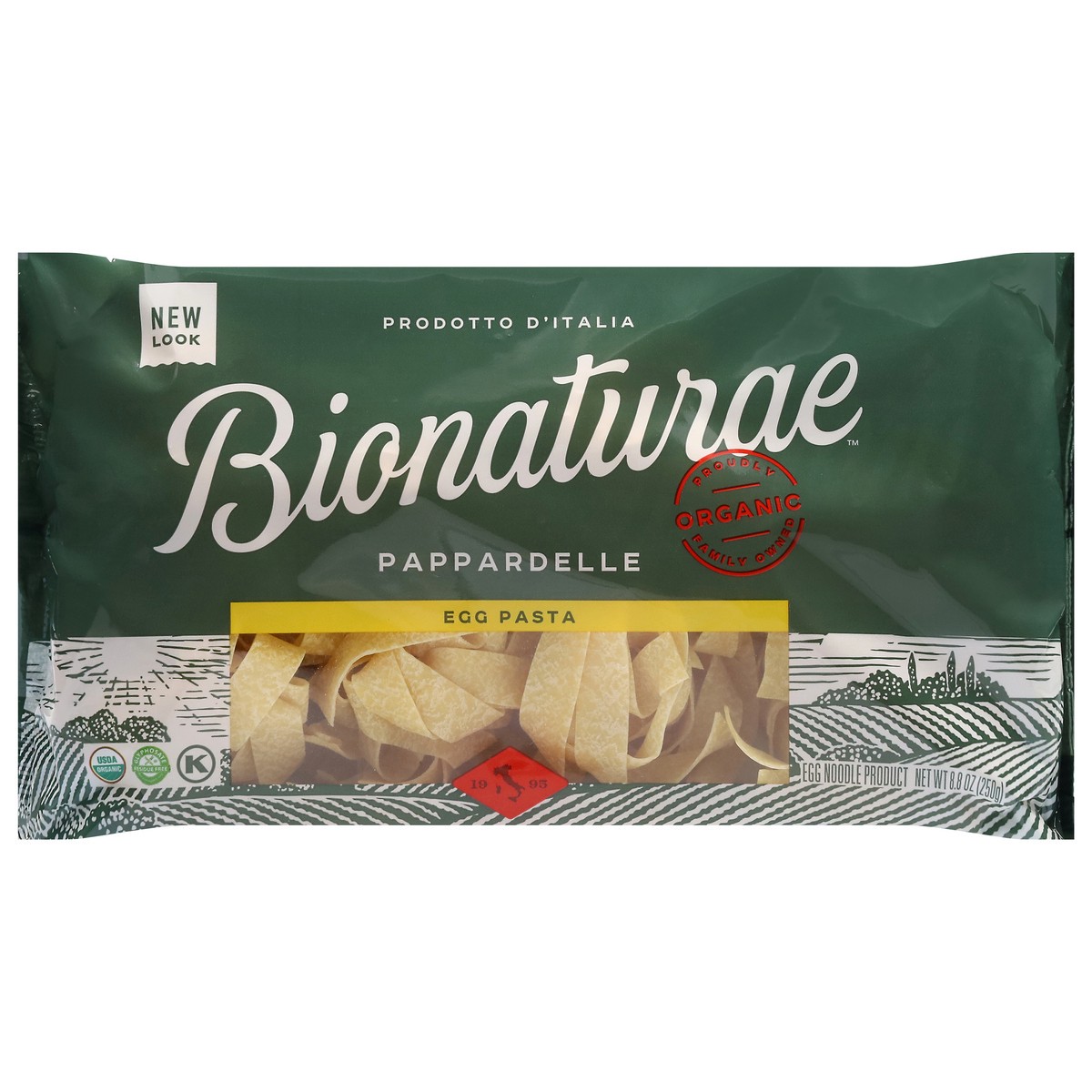 slide 1 of 1, bionaturae Organic Pappardelle Egg Pasta 8.8 oz, 8.8 oz