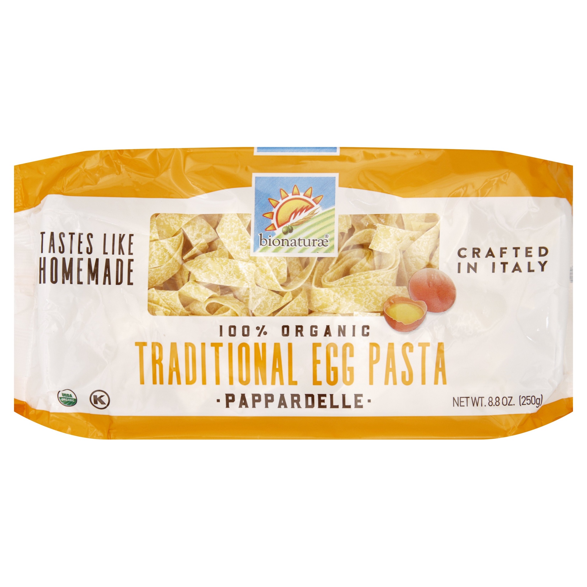 slide 1 of 1, bionaturae Organic Pappardelle Egg Pasta, 8.8 oz