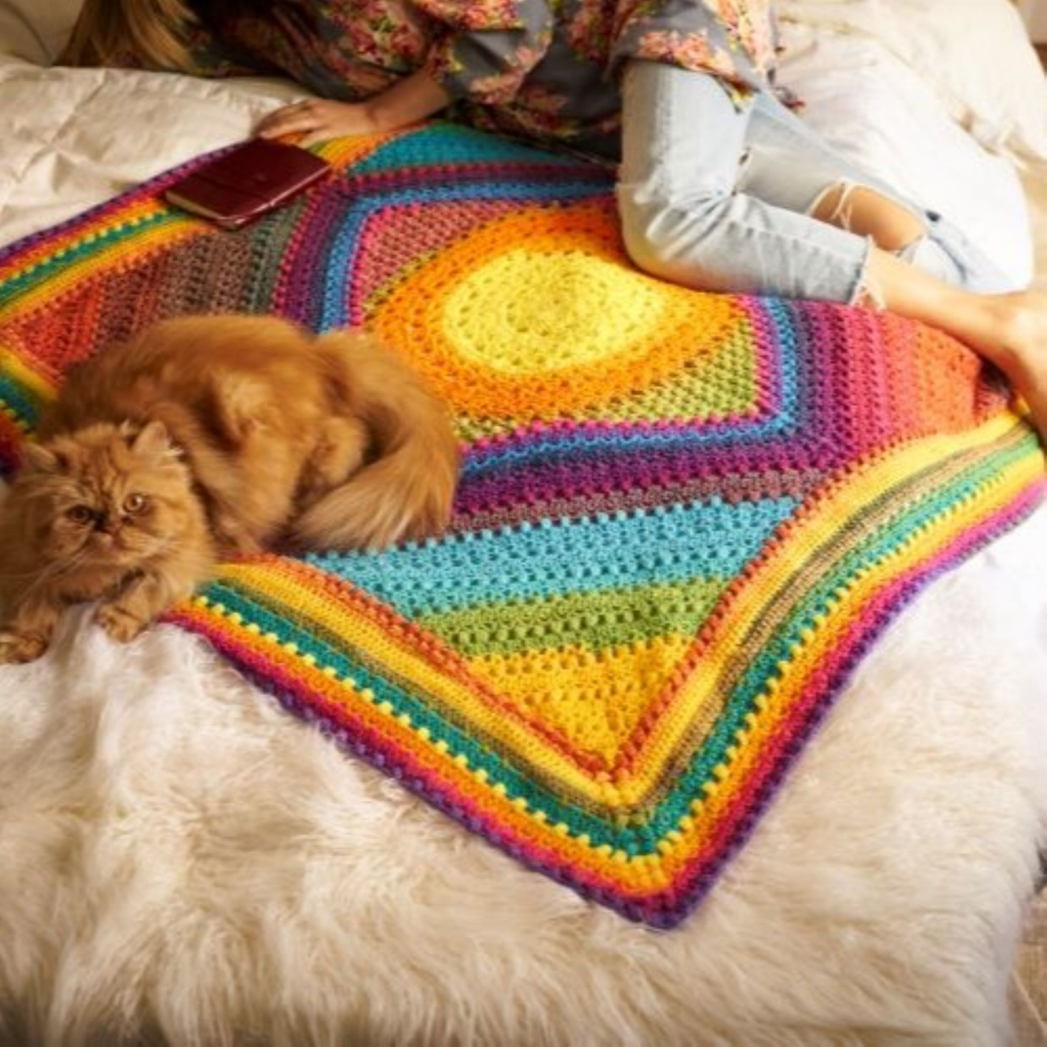 slide 5 of 6, Lion Brand Yarn Mandala Hades, 1 ct