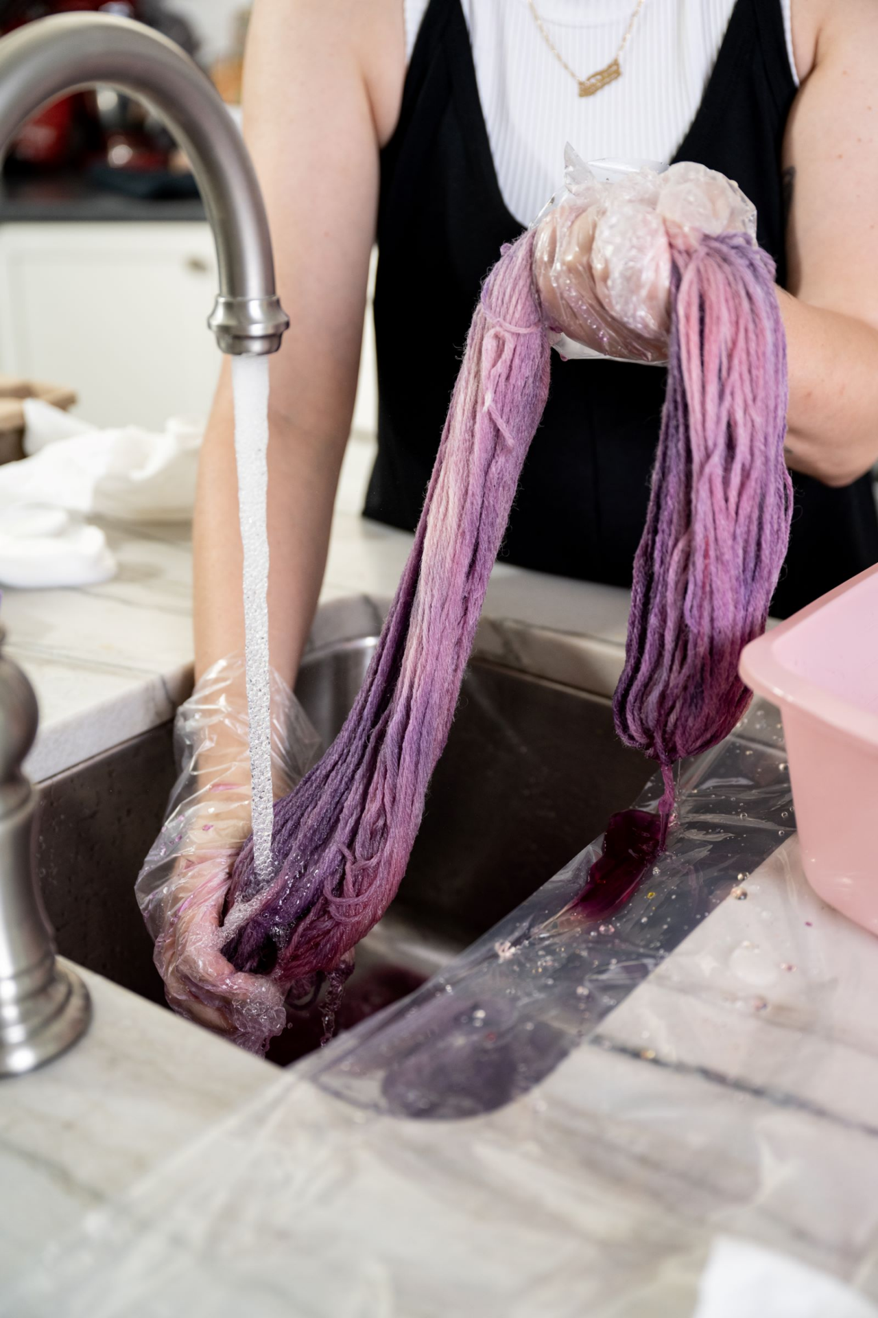 slide 3 of 6, Lion Brand Yarn 24/7 Cotton® Ready To Dye Hank, 1 ct