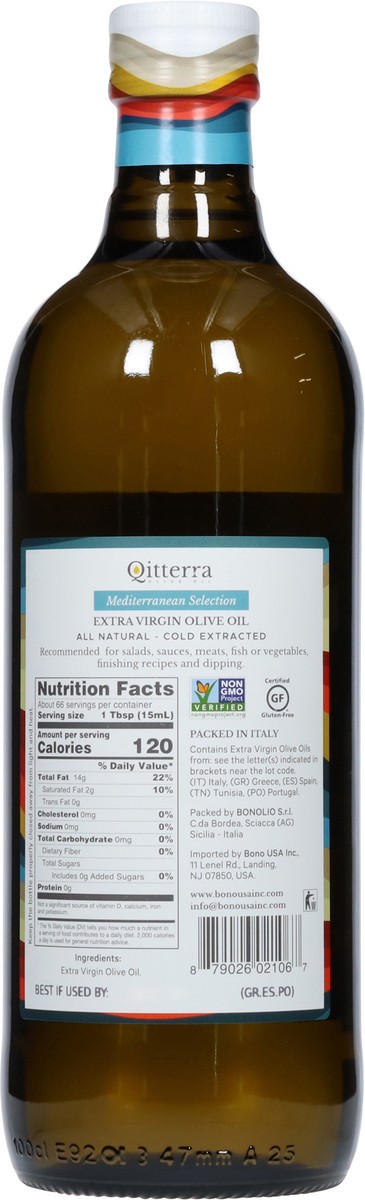 slide 3 of 12, Qitterra Mediterranean Selection Extra Virgin Olive Oil 33.8 fl oz, 33.8 fl oz