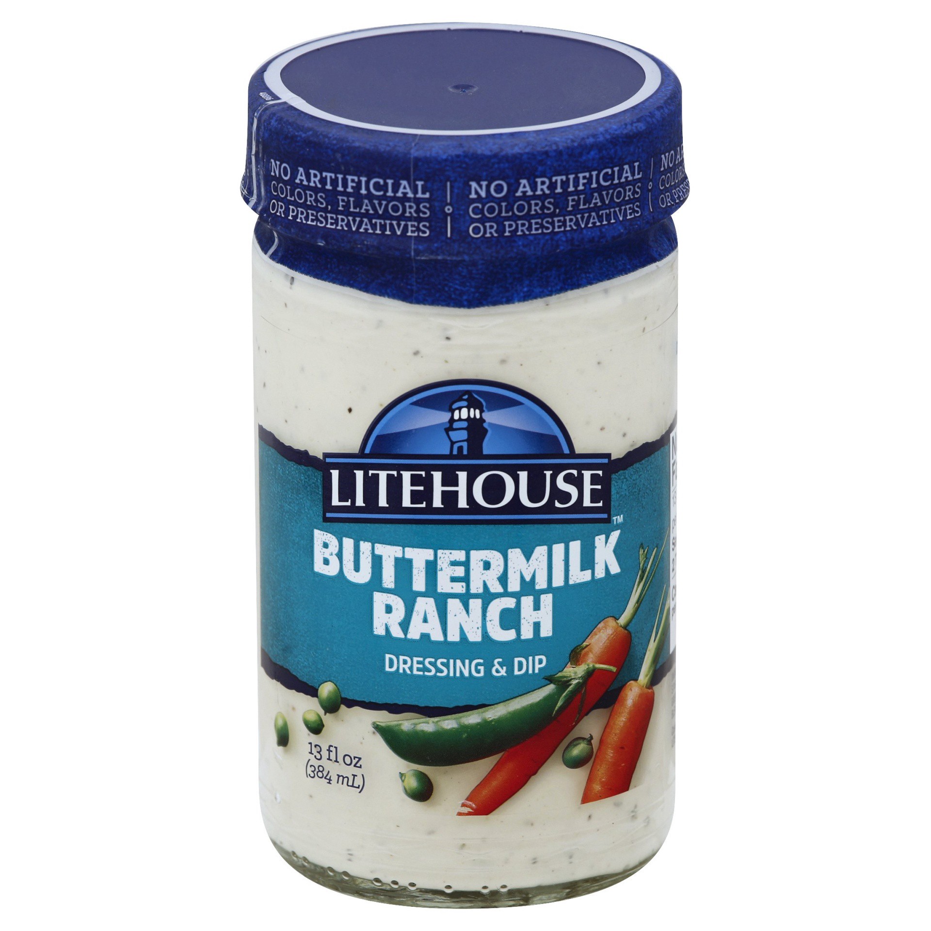 slide 1 of 8, Litehouse Buttermilk Ranch Dressing & Dip 13 fl. oz. Jar, 13 oz