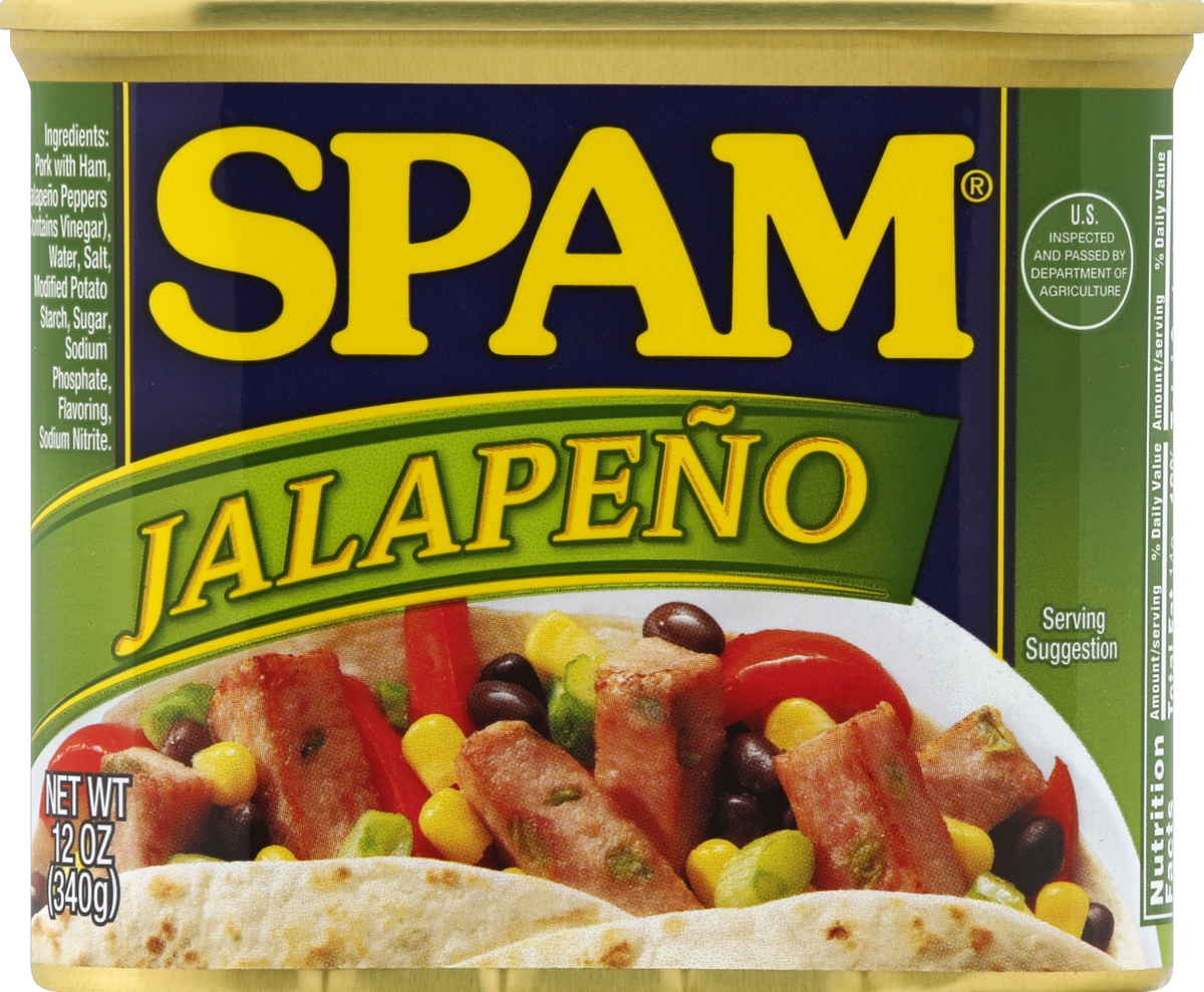 slide 4 of 7, SPAM Jalapeno Meat 12 oz, 12 oz