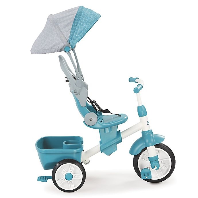 slide 1 of 2, Little Tikes Perfect Fit 4-in-1 Trike - Teal, 1 ct