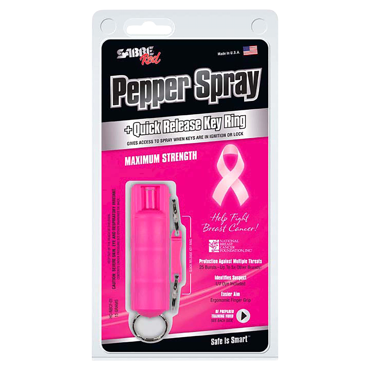 slide 1 of 2, SABRE Pepper Spray Pink, 1 ct