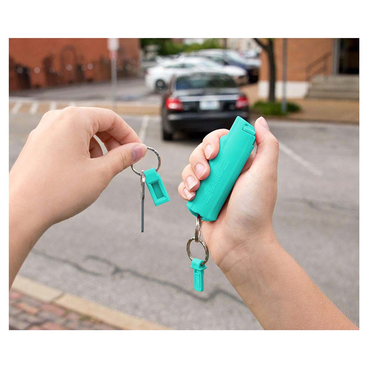 slide 2 of 2, SABRE Pepper Spray Keychain with Quick Release Key Ring, 1 ct