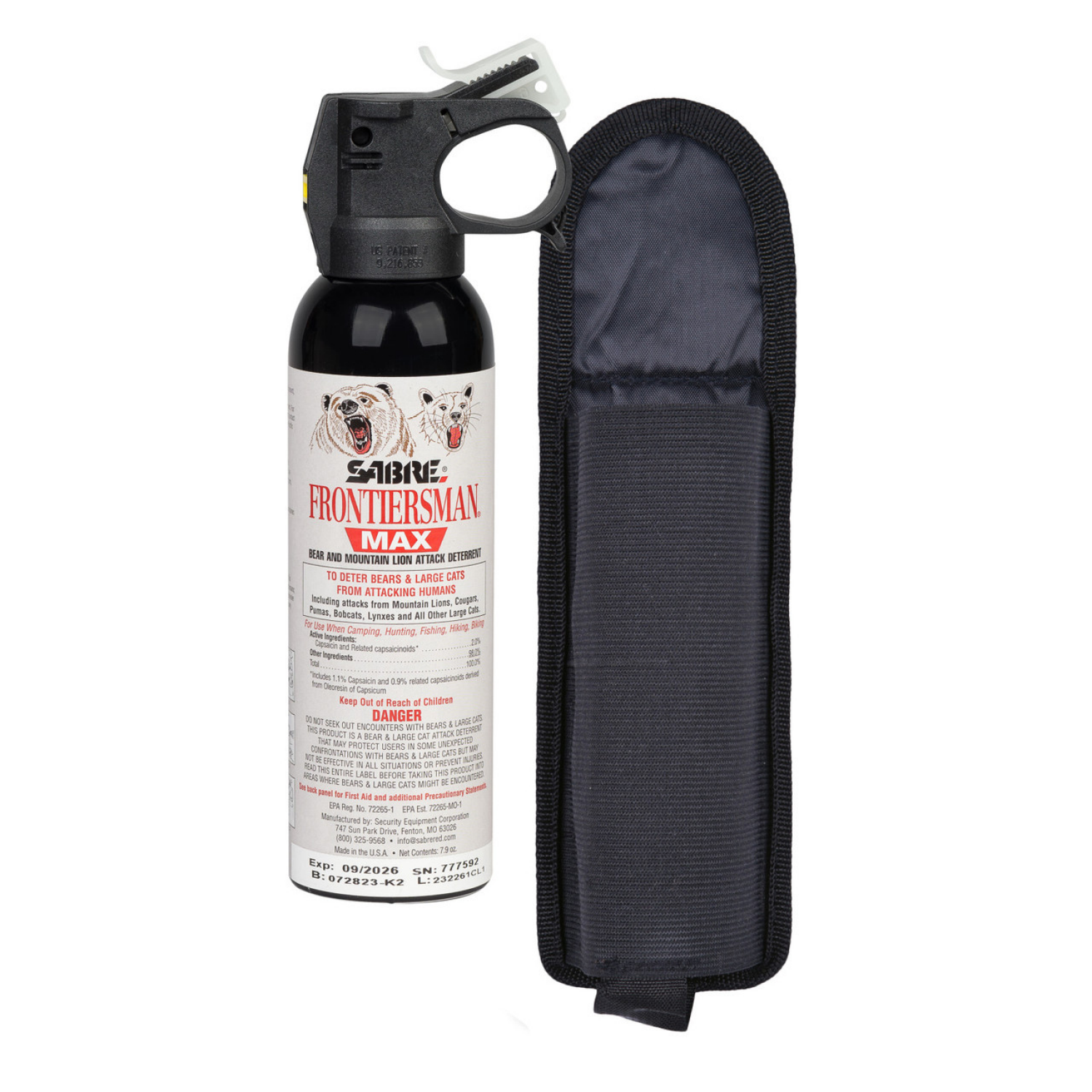 slide 1 of 1, SABRE FRONTIERSMAN MAX BEAR ATTACK DETERRENT, 1 ct