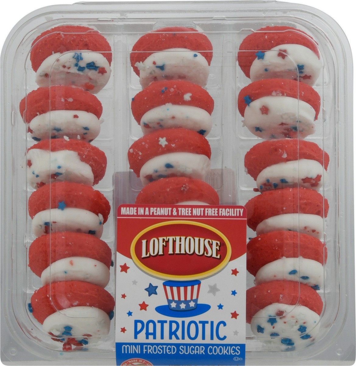 slide 14 of 16, Lofthouse Patriotic Mini Frosted Sugar Cookies 9.4 oz, 9.4 oz