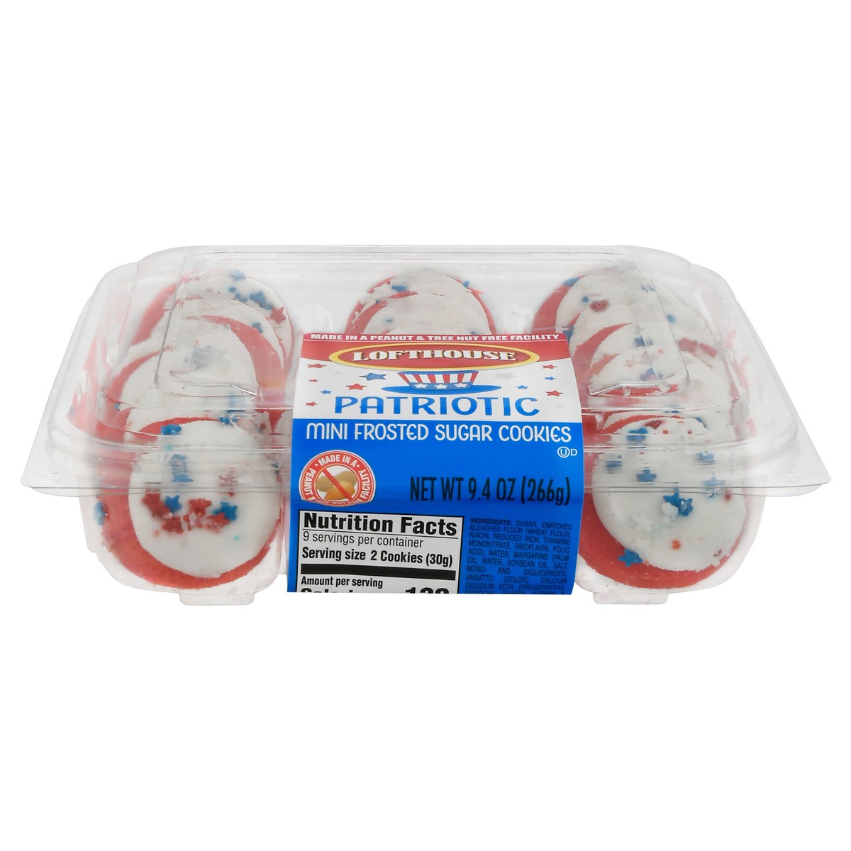 slide 6 of 16, Lofthouse Patriotic Mini Frosted Sugar Cookies 9.4 oz, 9.4 oz