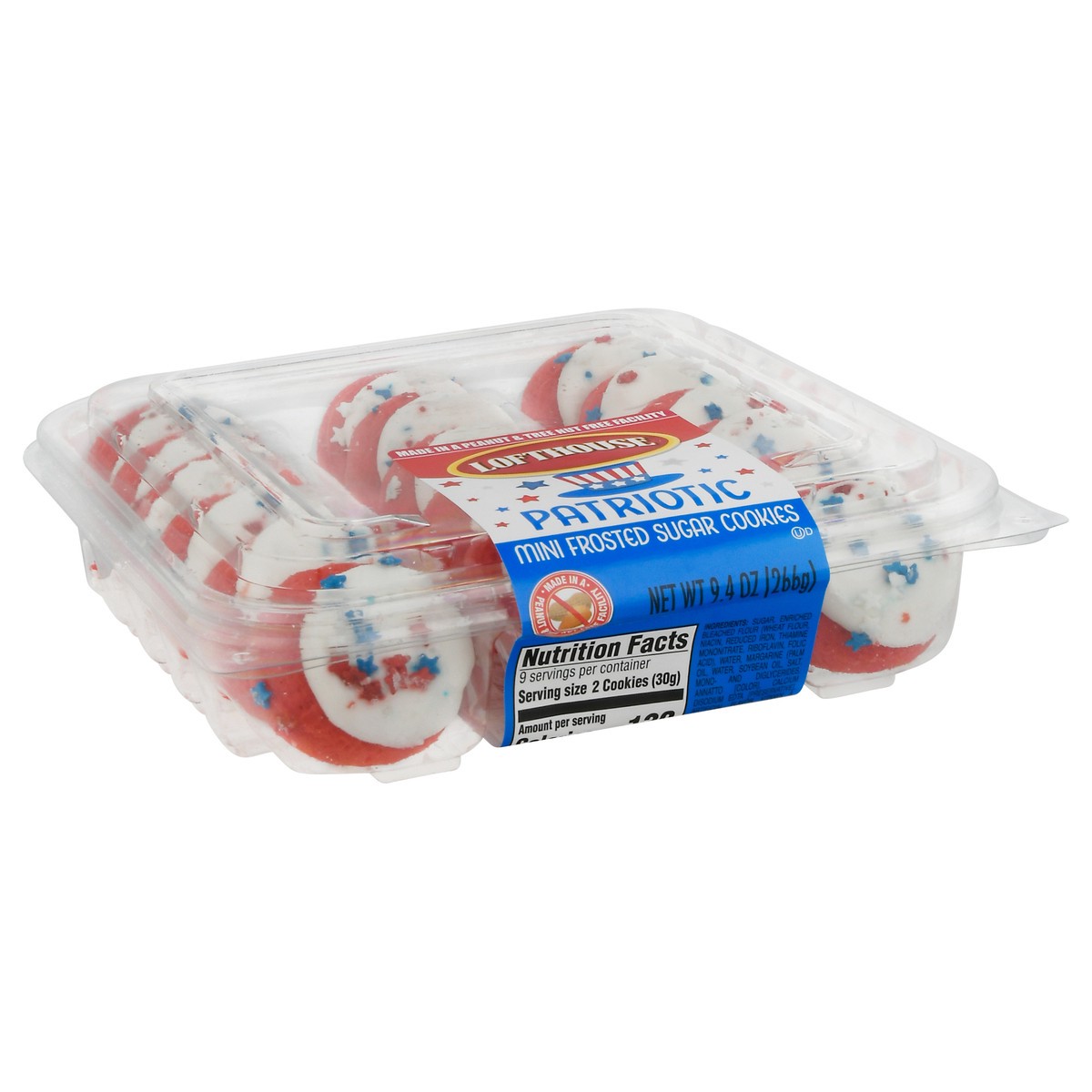 slide 8 of 16, Lofthouse Patriotic Mini Frosted Sugar Cookies 9.4 oz, 9.4 oz