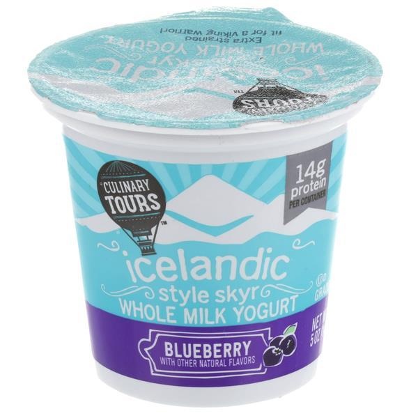 slide 1 of 1, Culinary Tours Blueberry Icelandic Style Skyr Whole Milk Yogurt, 5 oz