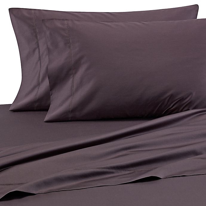 slide 1 of 6, Wamsutta 525-Thread-Count PimaCott Wrinkle Resistant King Flat Sheet - Dark Grey, 1 ct