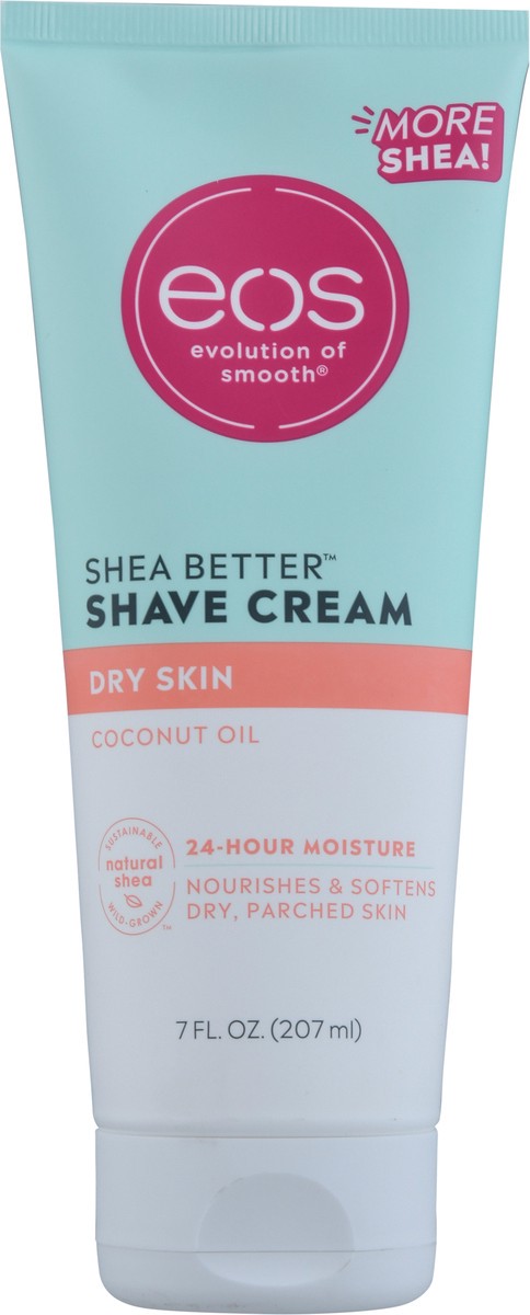 slide 7 of 12, eos Shea Better Dry Skin Coconut Oil Shave Cream 7 fl oz, 7 fl oz