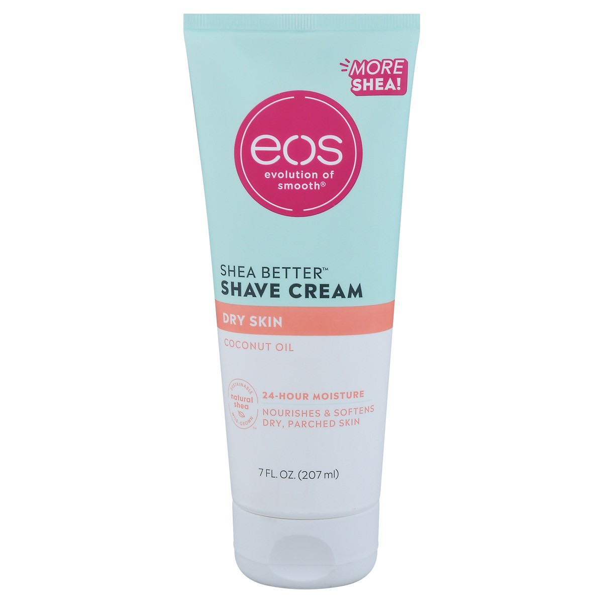 slide 9 of 12, eos Shea Better Dry Skin Coconut Oil Shave Cream 7 fl oz, 7 fl oz