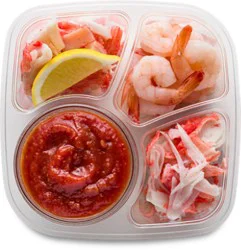 Readymeals Shrimp And Imitation Crab Quad With Cocktail Sauce - 12 Oz
