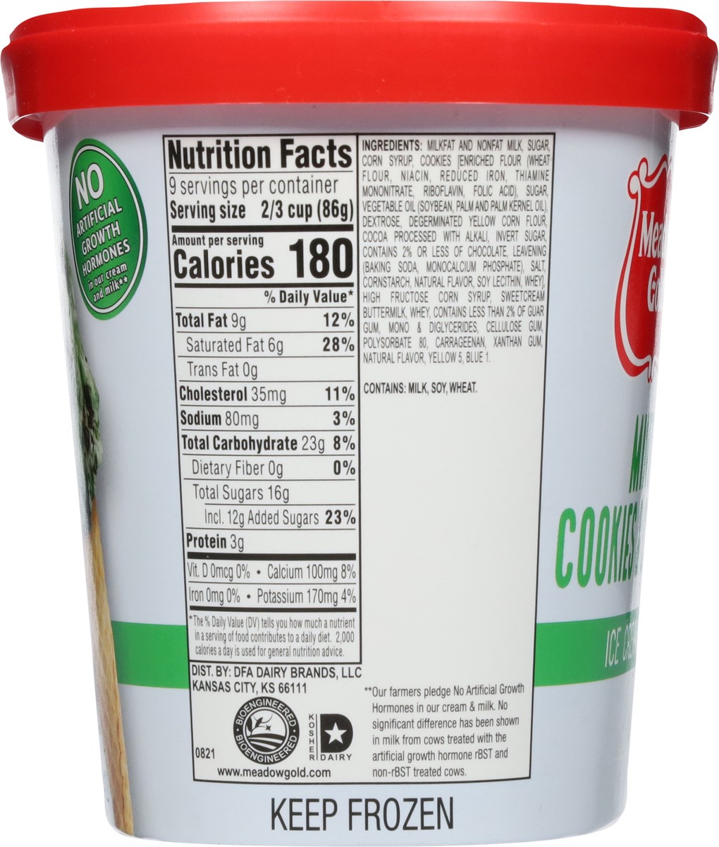 slide 9 of 9, Meadow Gold Mint Cookies & Cream Ice Cream 1.5 qt, 1.5 qt