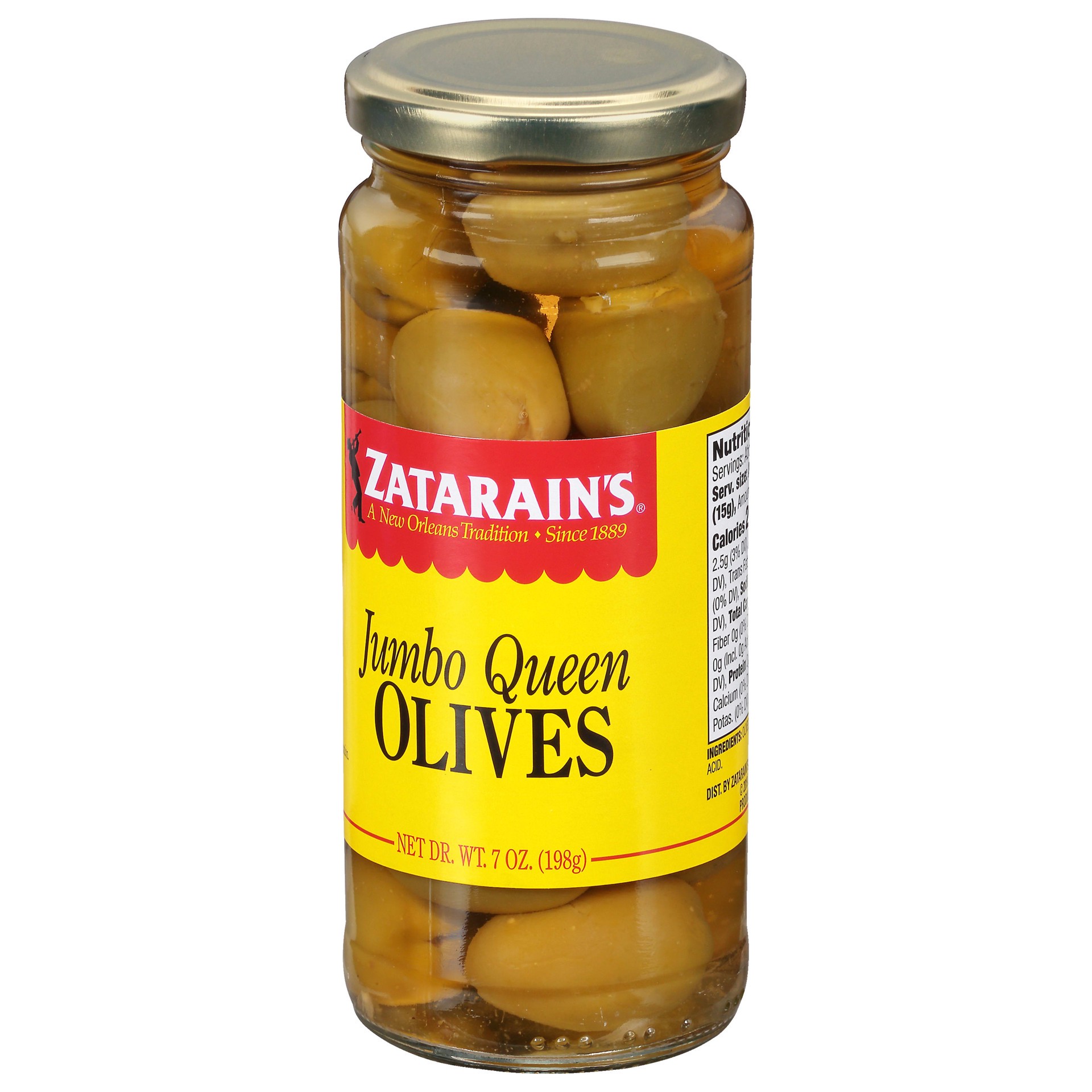 slide 2 of 5, Zatarain's Jumbo Queen Olives, 7 oz, 7 oz
