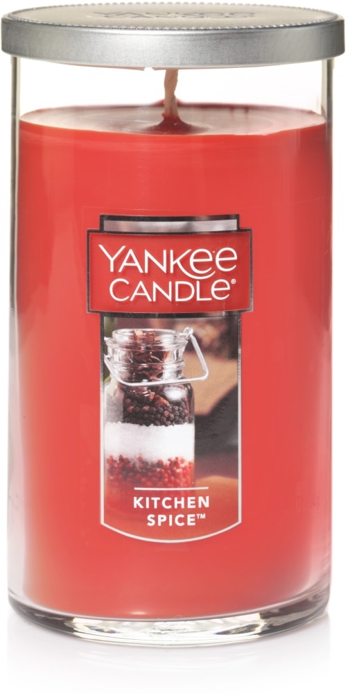 slide 1 of 1, Yankee Candle - Kitchen Spice Medium Pillar Candle, 12 oz