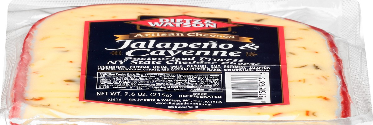 slide 9 of 11, Dietz & Watson NY State Jalapeno & Cayenne Cheddar Cheese 7.6 oz, 7.6 oz