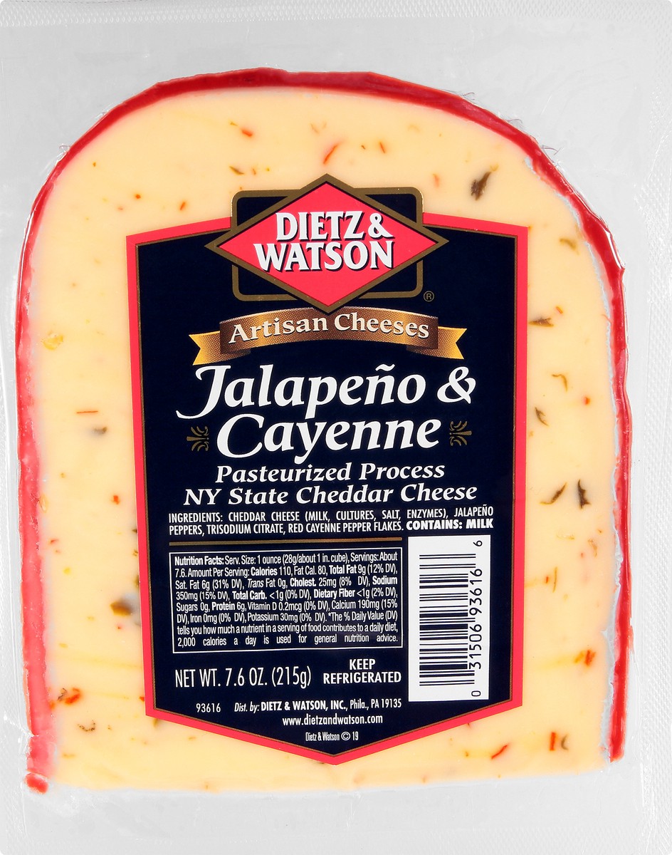 slide 4 of 11, Dietz & Watson NY State Jalapeno & Cayenne Cheddar Cheese 7.6 oz, 7.6 oz