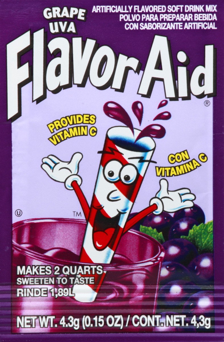 slide 2 of 13, Flavor Aid Grape Soft Drink Mix 4.3 gr, 4.30 g