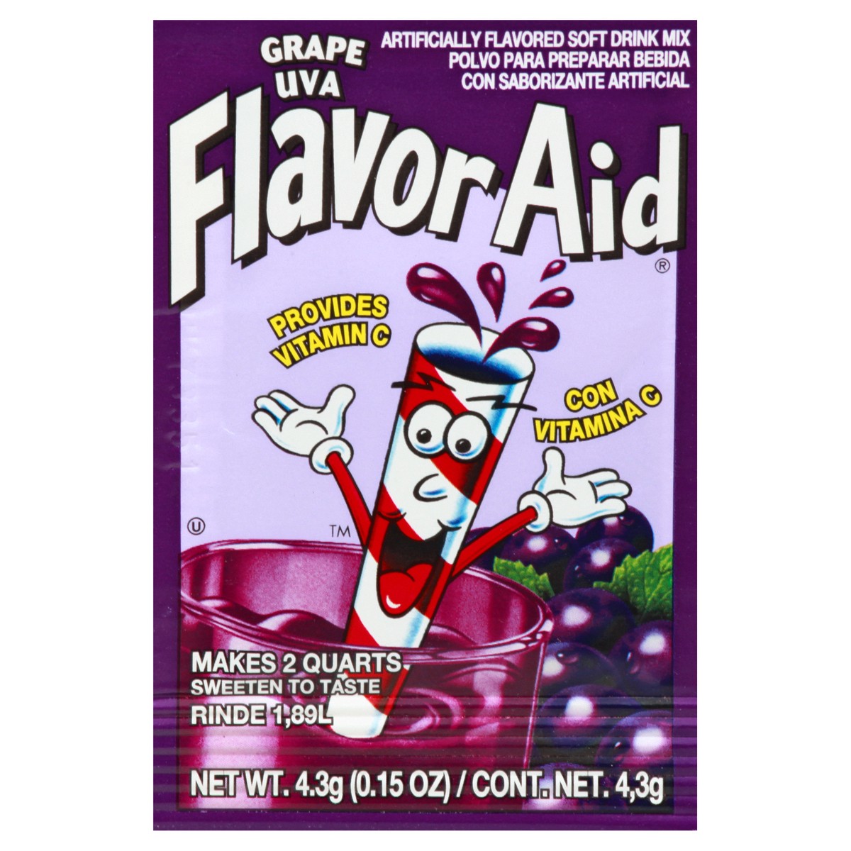 slide 6 of 13, Flavor Aid Grape Soft Drink Mix 4.3 gr, 4.30 g