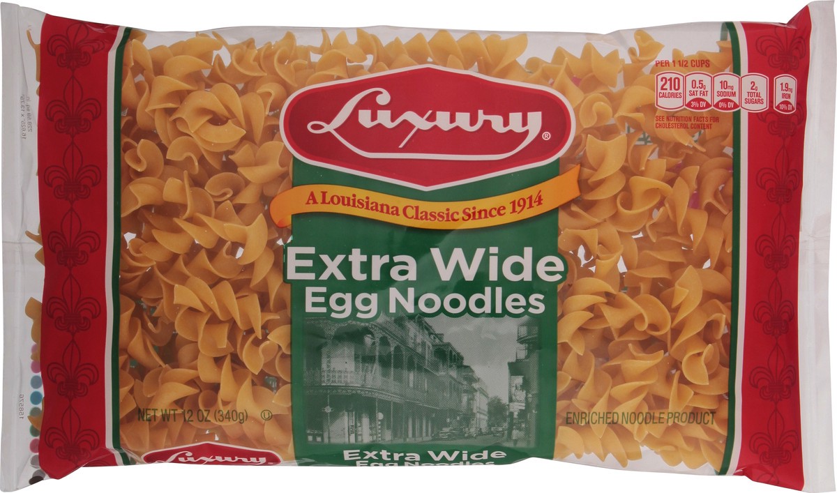 slide 10 of 14, Luxury Extra Wide Egg Noodles 12 oz, 12 oz